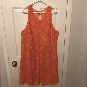 Maurice’s pink lace skater dress